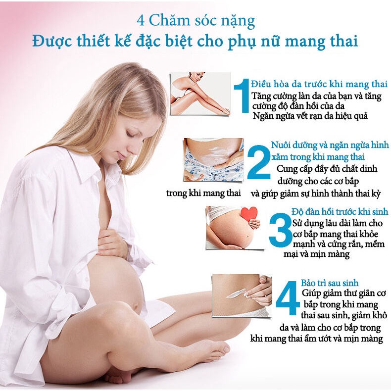 Kem Làm Mờ Rạn Da, Kem Tái Tạo Da Hiệu Quả Cho Bà Bầu Anti Stretch Marks Cream - Giảm Nhăn Do Tăng Cân Hiệu Quả