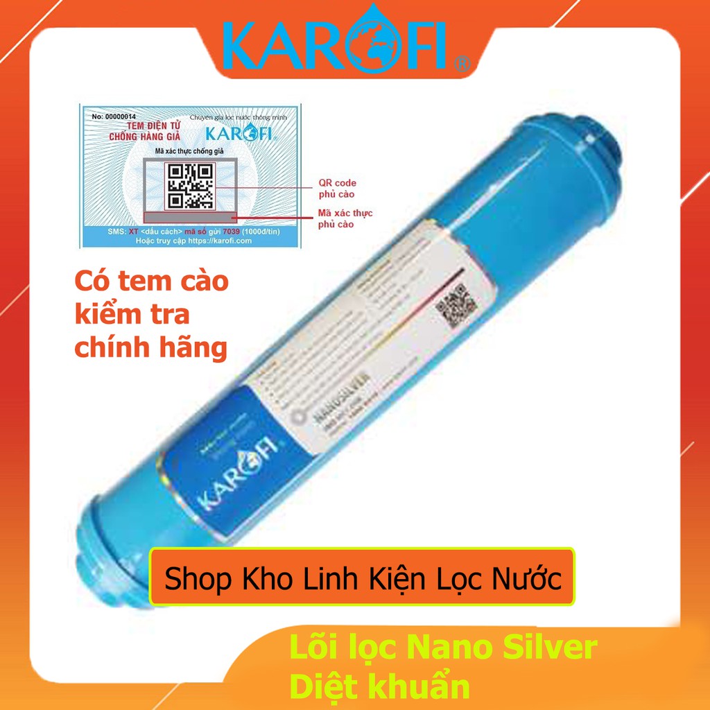 Lõi NanoSilver (Lõi Diệt Khuẩn) KAROFI Chính Hãng