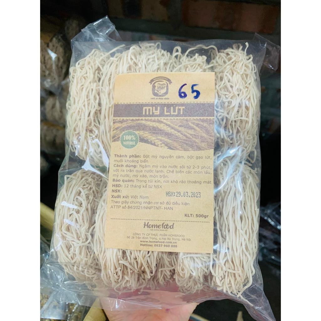 Mì lứt, mì đại mạch lứt Homefood 500gram, mì thực dưỡng eatclean, mì ăn chay