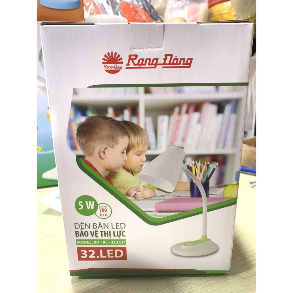 Đèn bàn học led cảm ứng chính hãng Rạng Đông Model RD.RL.36 LED bh 12 tháng chính hãng 100%