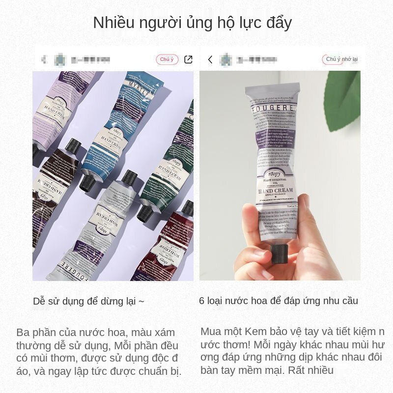 Kem dưỡng da tay Roopy Pháp giữ ẩm, làm mềm da và không nhờn