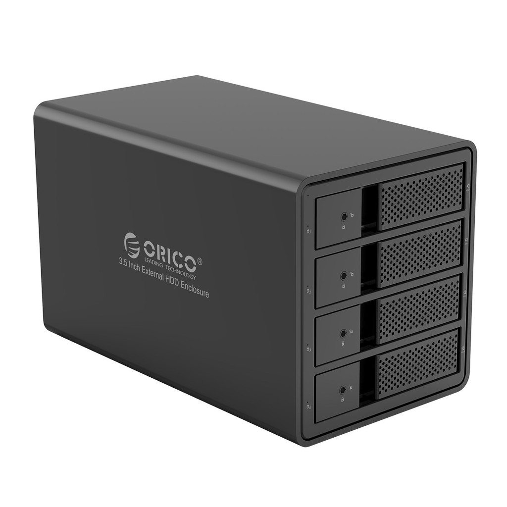 Hộp ổ cứng Orico 9548U3 3.5&quot; 4 khe cắm SATA 3 USB 3.0 Type B Hàng Chính Hãng