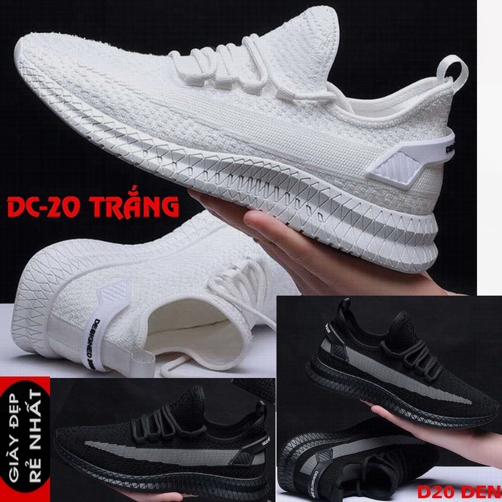 Giày Sneaker Nam thể thao màu trắng cổ cao cho học sinh phong cách Hàn Quốc TAKUTA mã HVC