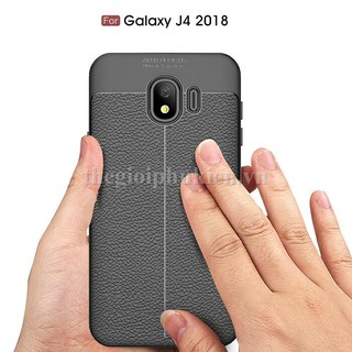 Ốp lưng SamSung Galaxy J4 2018 silicon giả da, chống sốc Auto Focus