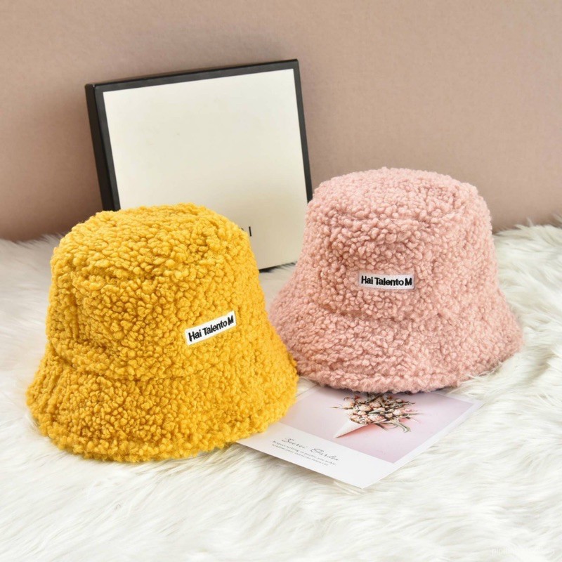 Mũ Bucket Lông Cừu Thời Trang Hàn Quốc Siêu Hot Hit 2020 | BigBuy360 - bigbuy360.vn