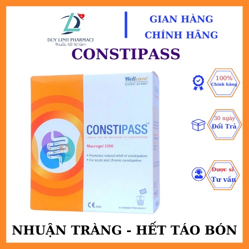 CONSTIPASS Macrogol 3350 Dạng Bột -Giảm Táo Bón ( Hộp 20 gói )