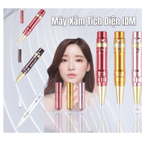 Máy tích điện idm dùng trong phun xăm thẩm mỹ chuyên đi môi mày siêu êm