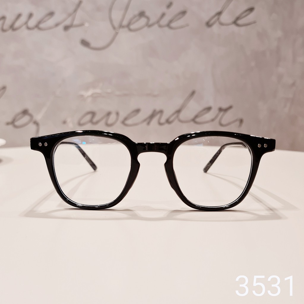 Gọng kính cận nam nữ vuông LILYEYEWEAR thời trang hàn quốc đeo giả cận 3531