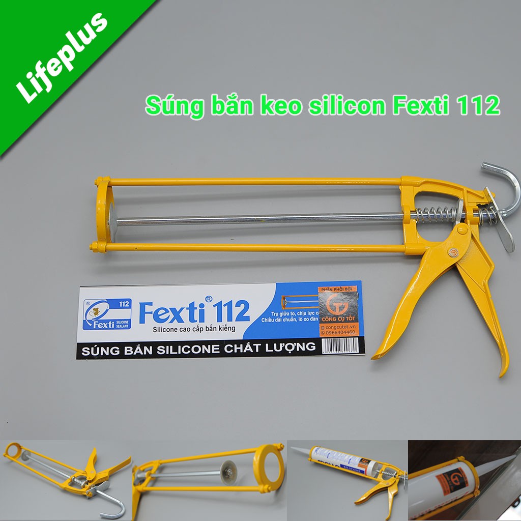 Súng bắn keo, máng súng bắn keo silicon Fexti 112