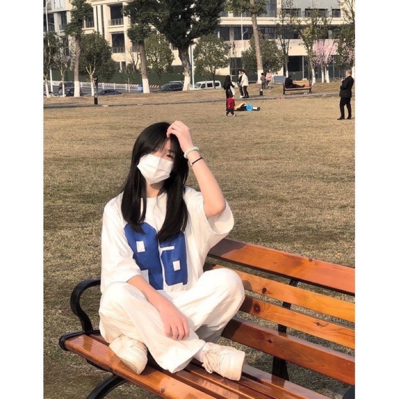 Set Quần Dài Áo In Hình Hoạ Tiết Nữ 🌸 Bộ Đồ Culottes Kèm Thun Form Rộng Tay Lỡ In Hình Vintage Ulzzang