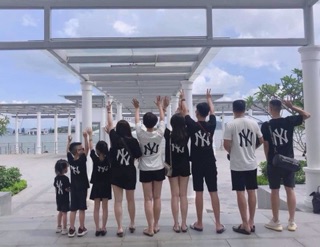 Áo NY trắng đen đồng phục