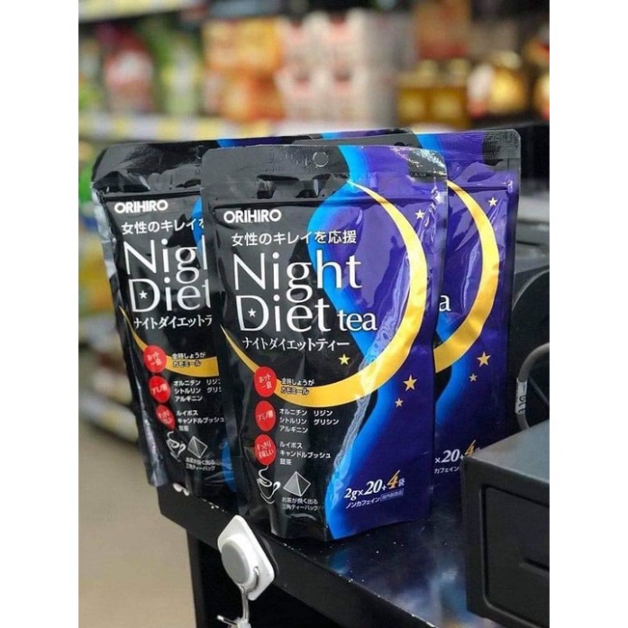 Trà giảm cân Night Diet Tea Orihiro 24 gói - Xuất xứ Nhật
