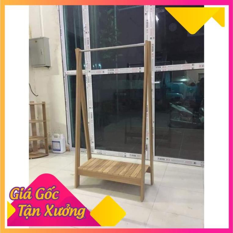 Giàn treo quần áo bằng gỗ, kệ phơi đồ đa năng chữ A 1 tầng tiện lợi gỗ MDF chống ẩm cao cấp