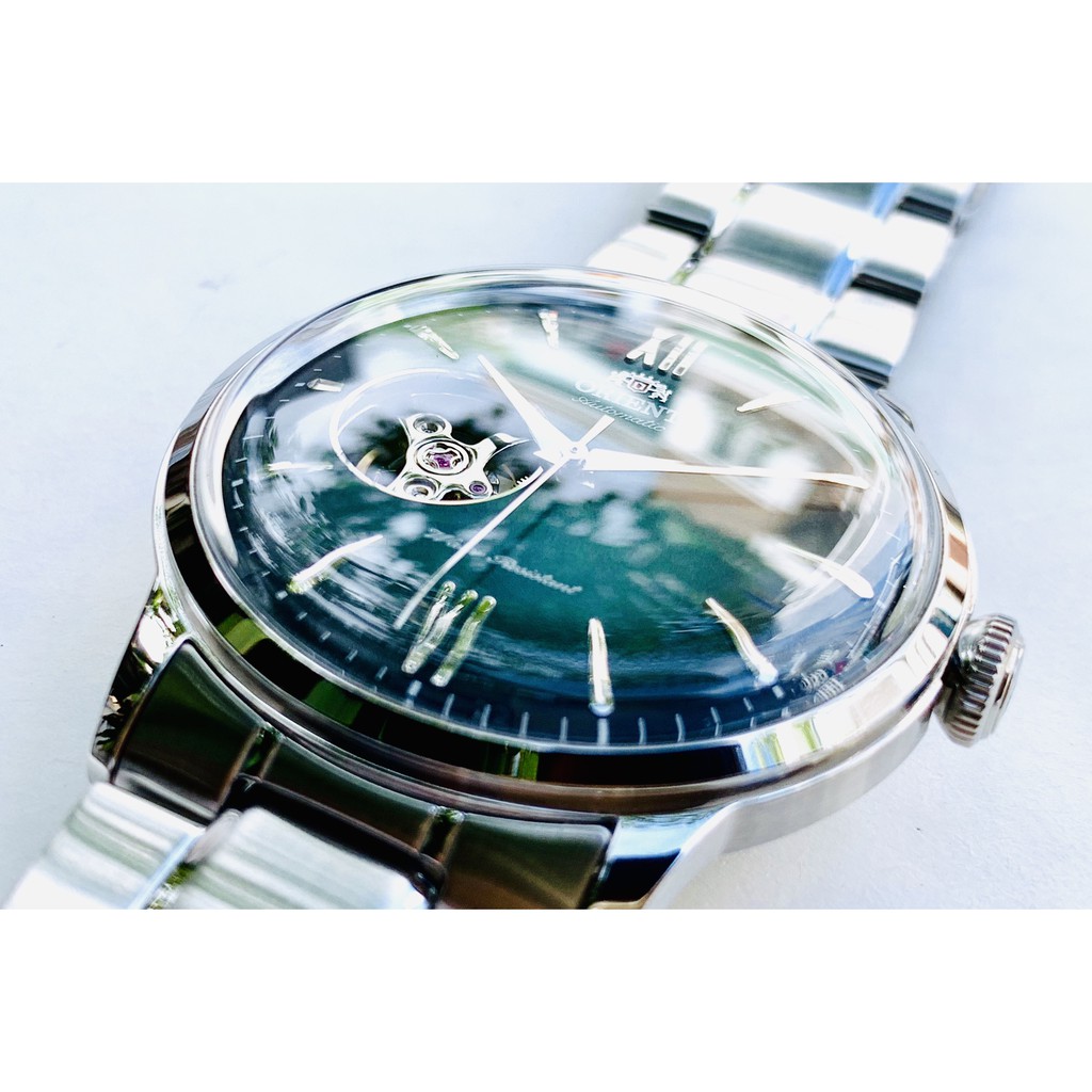 Đồng hồ nam Orient Bambino RA-AG0026E00C - Máy Automatic - Kính cứng cong - Open Heart mới nhất 2018