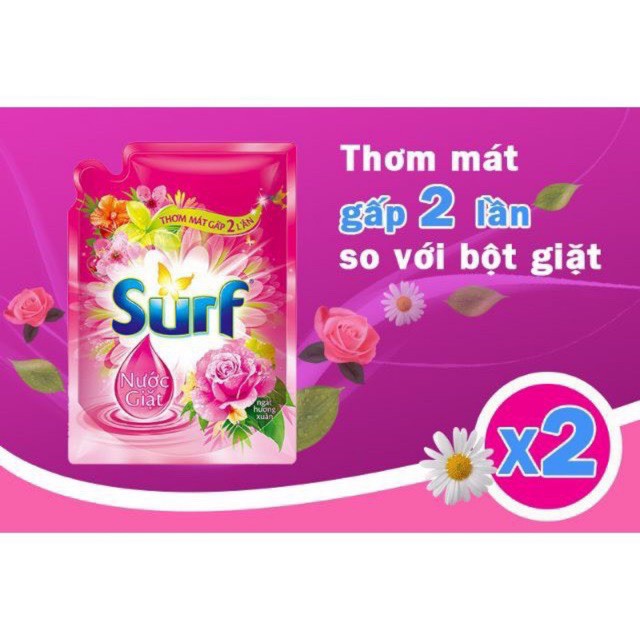 Túi Nước Giặt Surf Hương hoa cỏ diệu kỳ 3,5kg