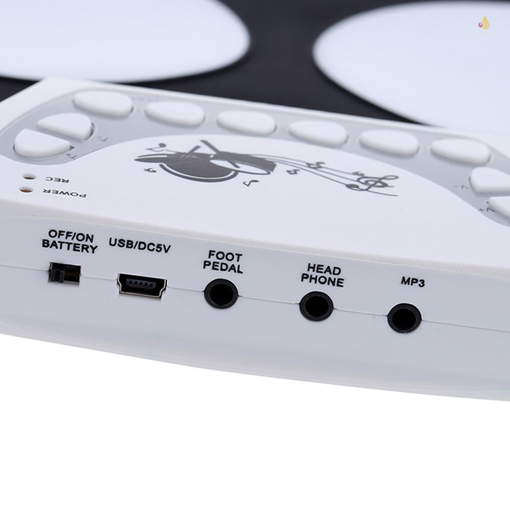 Miếng Đệm Trống Điện Tử Bằng Silicon Có Thể Gấp Gọn Tiện Lợi