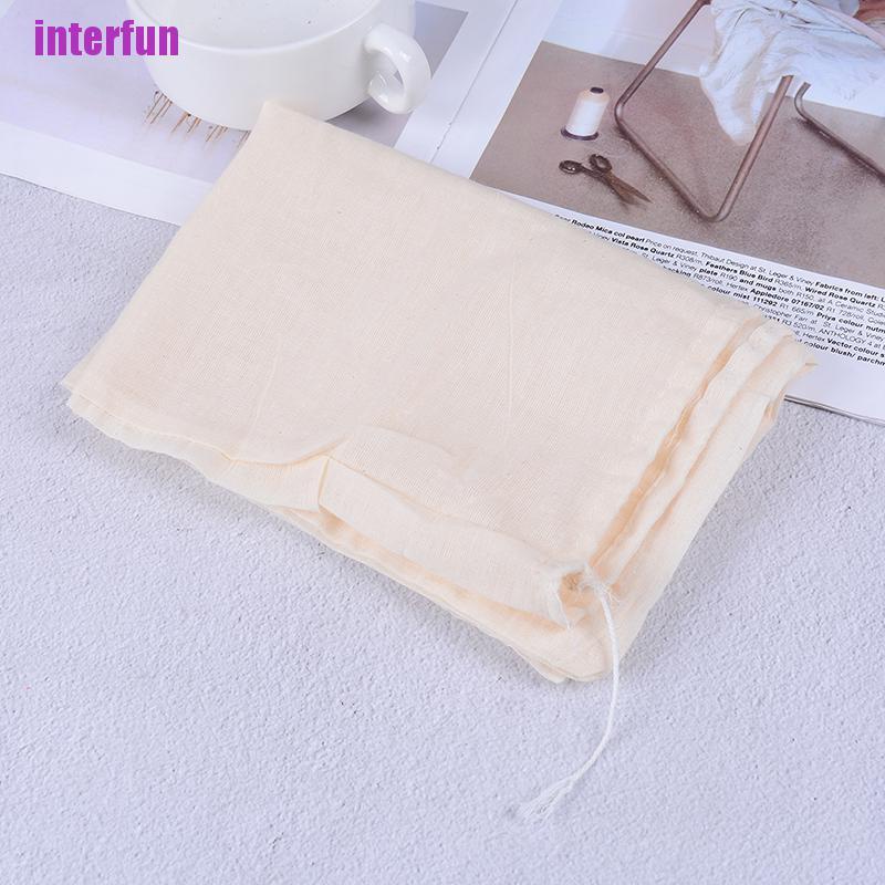 Túi Lưới Dây Rút Đựng Trà / Cà Phê / Sữa / Phô Mai / Phô Mai Có Thể Tái Sử Dụng