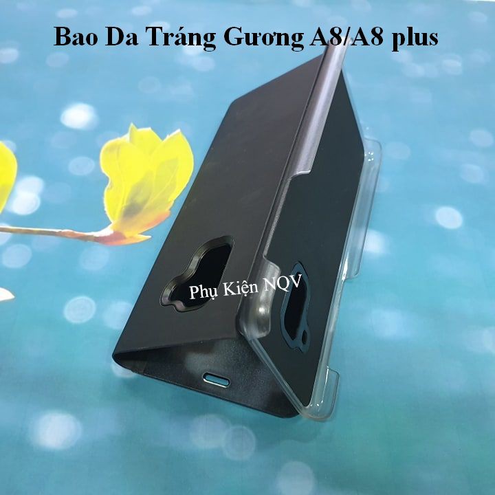 Samsung A8/ A8 plus|| Bao Da Clear View Standing Samsung A8/A8 plus - Pk NQV | BigBuy360 - bigbuy360.vn