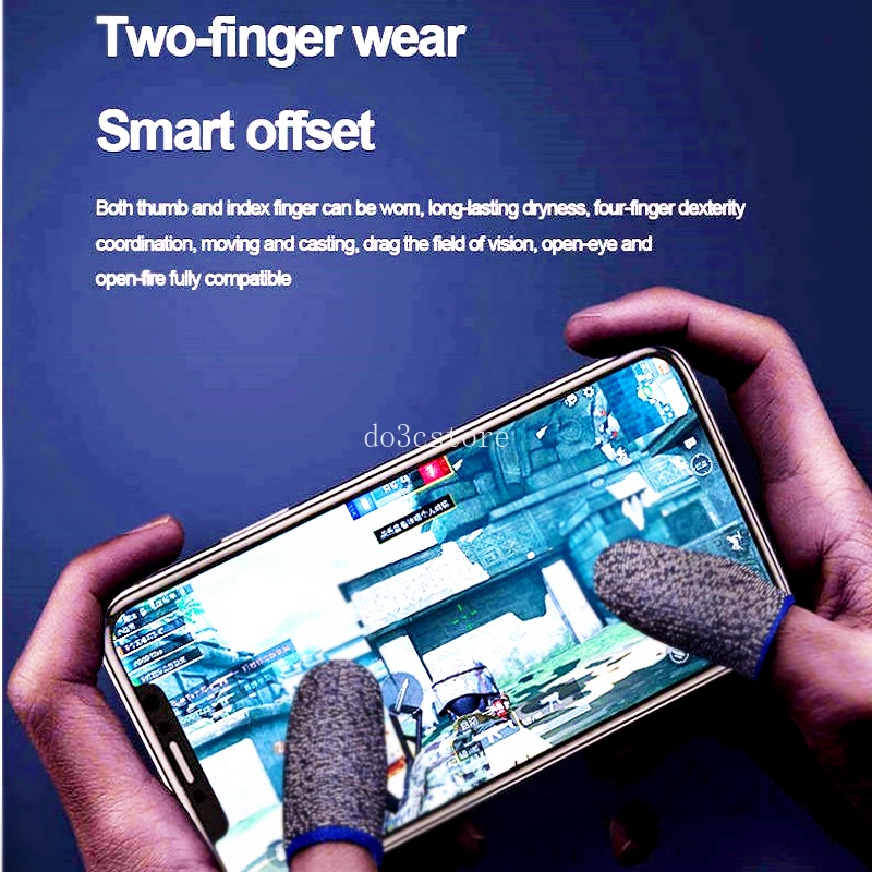 Bao tay chơi game Finger Tips sợi bạc cao cấp, Găng tay chơi game tăng độ nhạy cảm ứng, chống mồ hôi tay