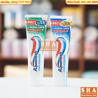 Kem đánh răng Aquafresh 140g+20g nội địa Nhật Bản