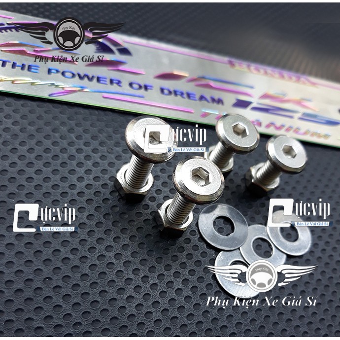 [Rẻ Vô Địch] - Full Bộ Bảng Tên Click Titan Loại Dày Kèm Pat Và Ốc MS1280