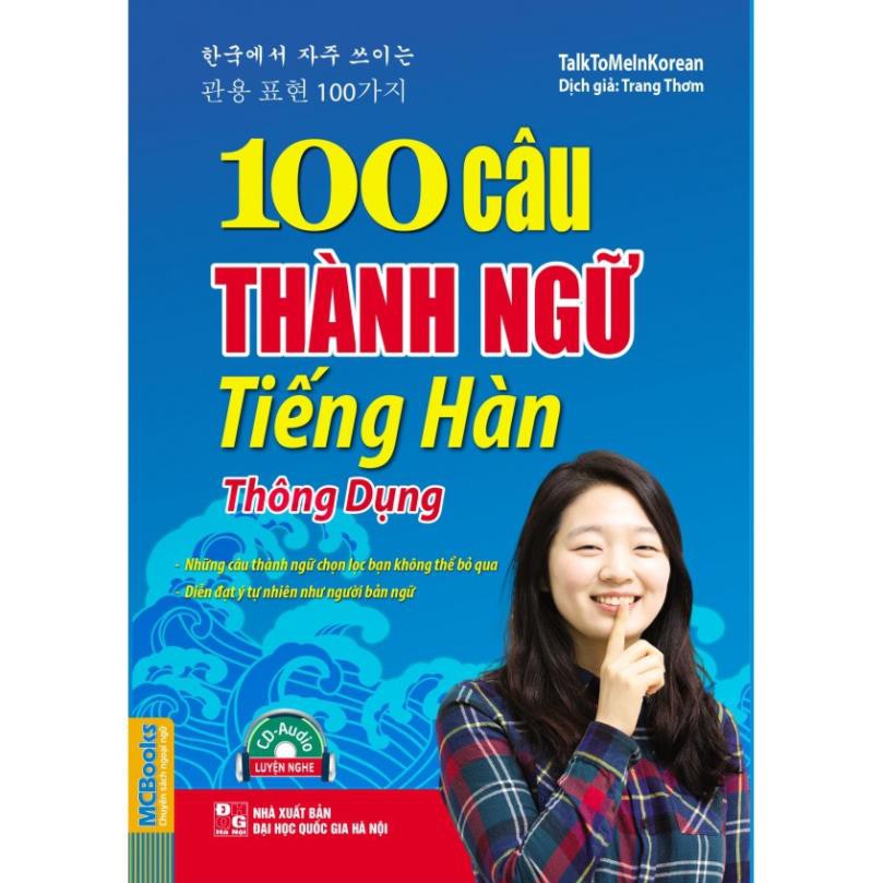 Sách - 100 câu thành ngữ tiếng Hàn thông dụng