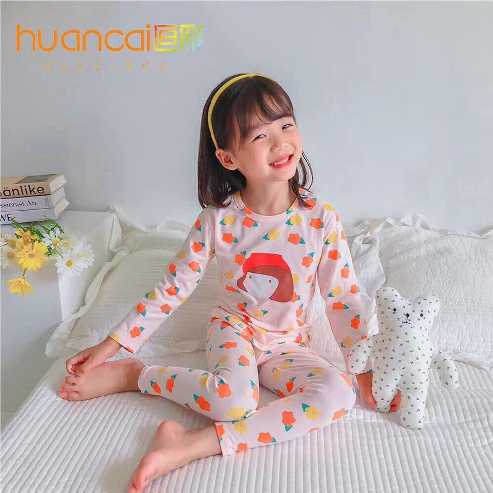 Bộ thun bé gái HC KIDS TBKS104 xinh yêu, dễ thương