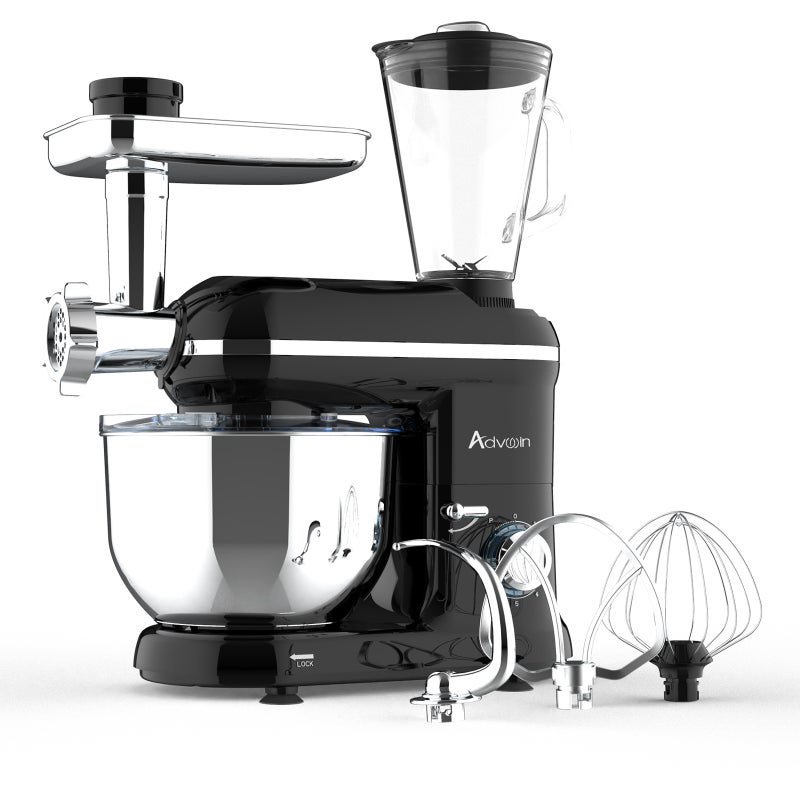 Máy nhào bột Advwin 5L 1100W 6 trong 1 - tiêu chuẩn Châu Âu - Bảo hành 1 năm