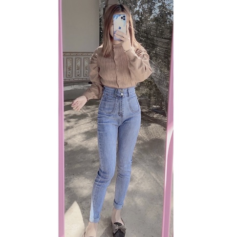 quần jean 2 túi(ảnh thật shop chụp)