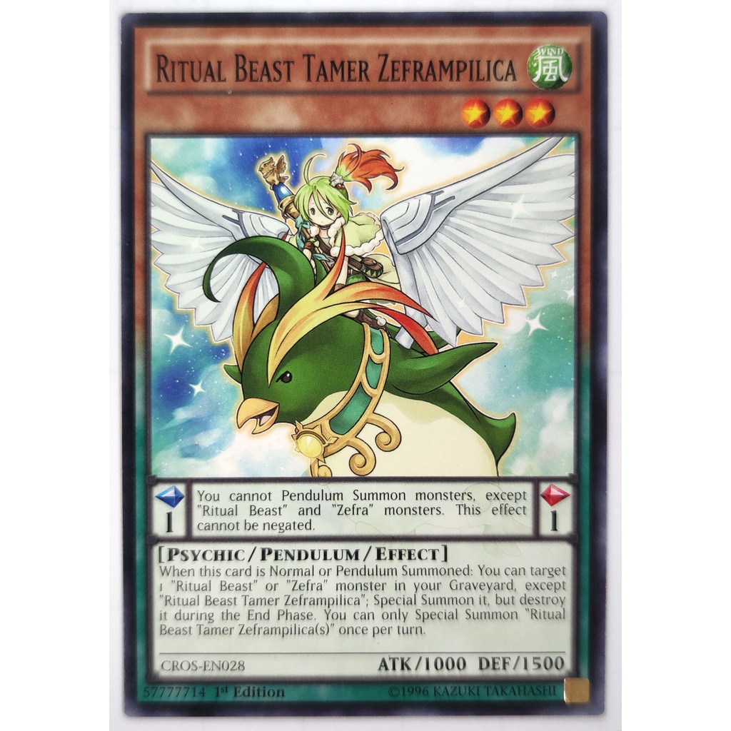 [Thẻ Yugioh] Ritual Beast Tamer Zeframpilica |EN| Common