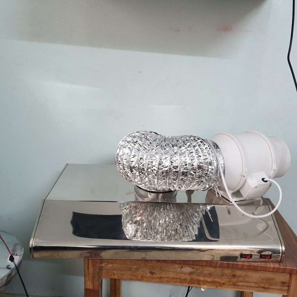 Hút mùi bếp, quạt thông gió, hút khói, hút thải công suất lớn- tặng kèm ống gió