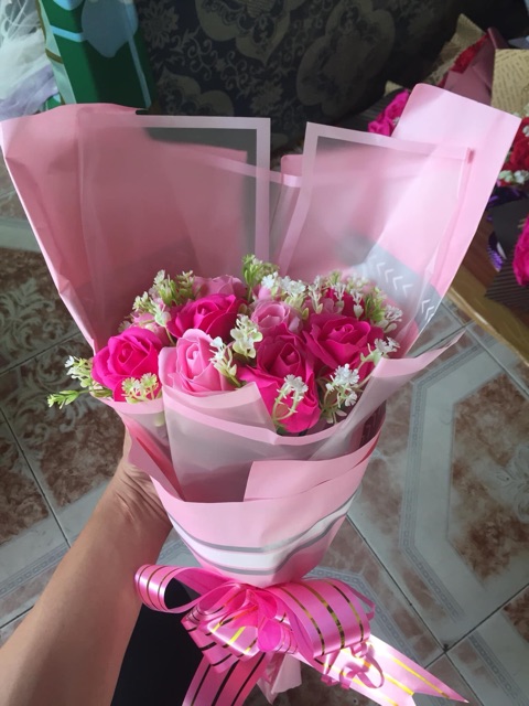 Đóa hoa hồng sáp thơm Vĩnh cửu màu sắc tự nhiên