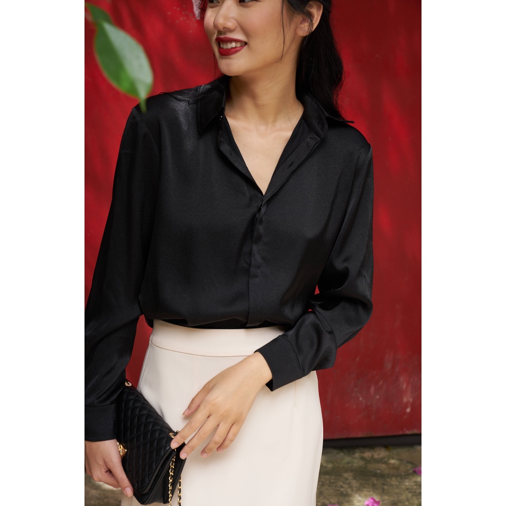 Áo sơ mi lụa công sở