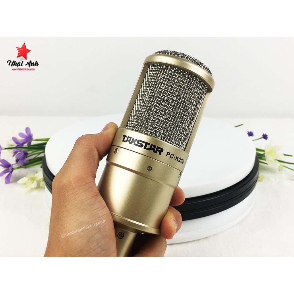 Mic Thu Âm Takstar PC K200 Hàng Loại 1 Chuyên Thu Âm , Karaoke , Livestream . Chất Âm Dày Và Sáng Tiếng , Lọc Tạp Âm