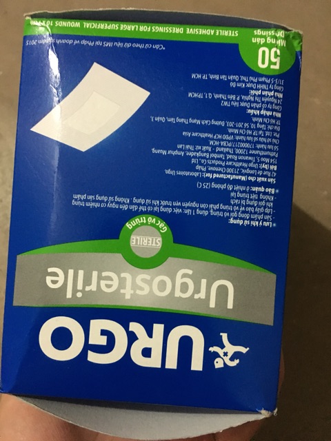 BĂNG DÁN CÓ GẠC Urgo URGOSTERILE 100X70MM