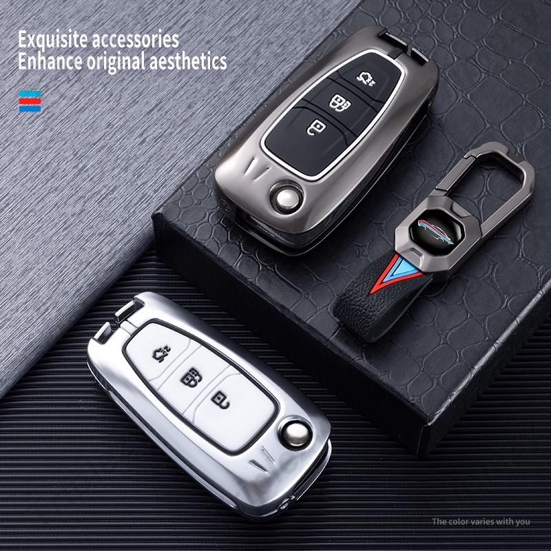 Vỏ Bảo Vệ Chìa Khóa Điều Khiển Từ Xa Bằng Hợp Kim Kẽm Dạ Quang Cho Ford Focus mk2 mk3 2 3 Kuga Edge Ranger Mondeo s max c max 2008 2009 2010 2011 2012 2013 2014 2015 2016