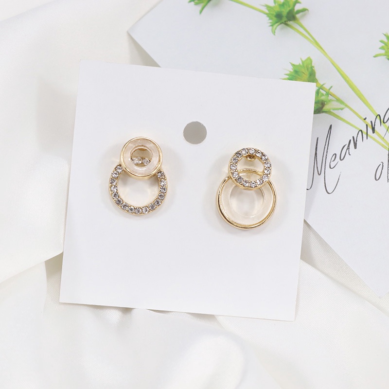 Khuyên Tai Nữ Hình Tròn Thời Trang Hàn
