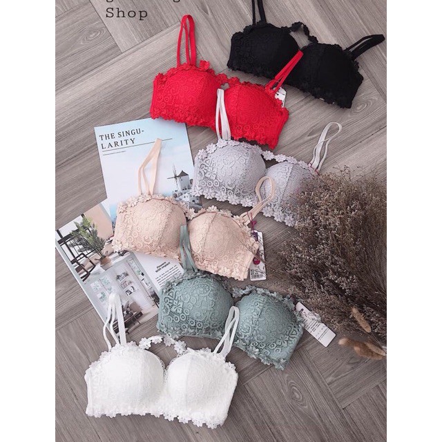 ÁO LÓT REN HOA HỒNG NÂNG NGỰC HÌNH BÀN TAY SIÊU ĐIỆU | BigBuy360 - bigbuy360.vn