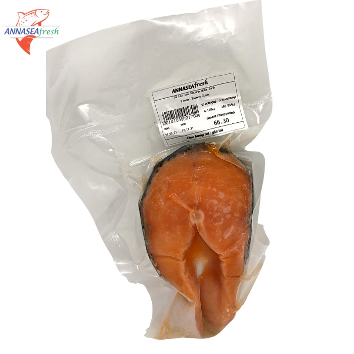 Cá hồi cắt khoanh đông lạnh Annaseafresh 350gr/500gr/1000gr