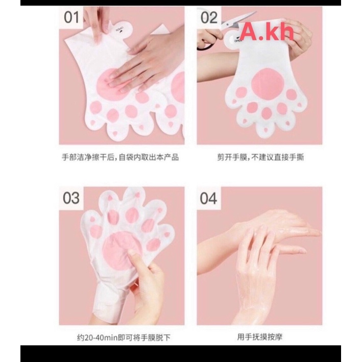 Mặt nạ dưỡng da tay da chân dưỡng ẩm giảm nếp nhăn giúp đôi tay mềm mại và đàn hồi