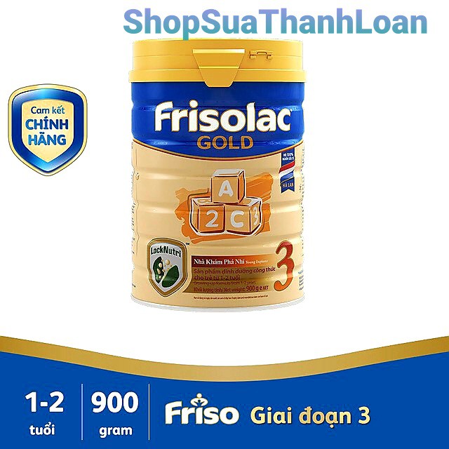 [HSD T8-2022] Sữa Bột Frisolac Gold 3 900g