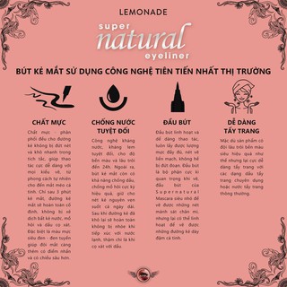 Kẻ Mắt Lemonade Super Natural Eyeliner