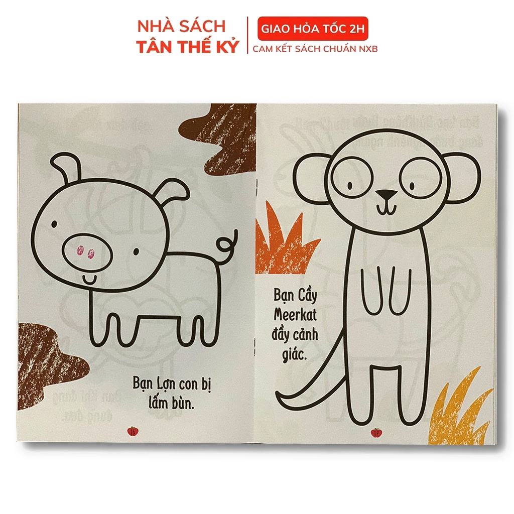 Sách - Cuốn sách tô màu đầu tiên của tớ 8 quyển lẻ tùy chọn (dành cho bé từ 3 - 9 tuổi)