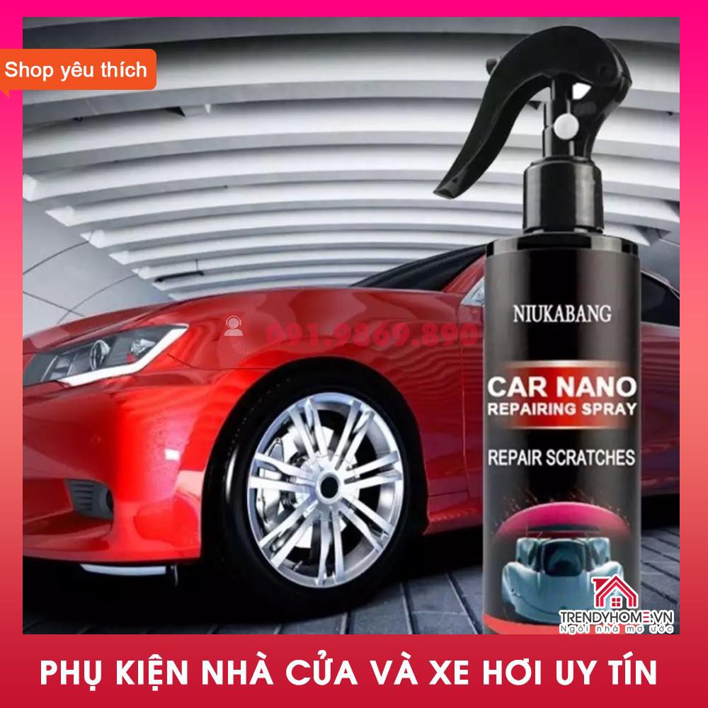 Phụ kiện ô tô xịt phủ nano đa năng chống nước, chống bám bụi, tăng độ bóng cho bề mặt sơn xe hơi và đồ vật hàng nhập khẩ
