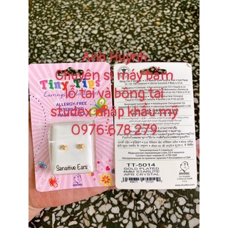 BÔNG TAI ĐEO STUDEX nhập khẩu Mỹ