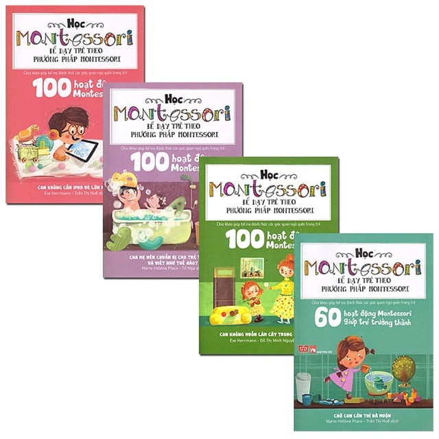 SÁCH - Học Montessori để dạy trẻ theo phương pháp Montessori ( 4 cuốn )