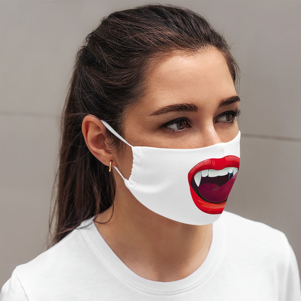 khẩu trang vải đen hà nội Mặt Người_1348 CARTWELL vải poly cotton 100%, ngăn bụi mịn, kháng khuẩn, 2021 bảo vệ toàn diện