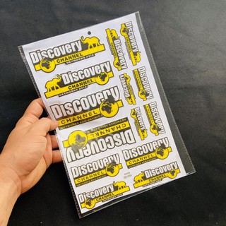 TẤM TEM DẬP NỔI NHIỀU LOGO CÁC HÃNG XE MẪU DISCOVERY CHANEL TRANG TRÍ XE SIÊU CHẤT