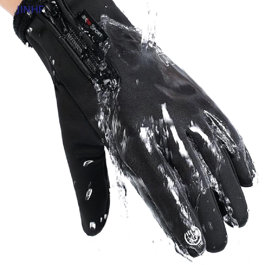 Găng Tay Chạy Xe Đạp Chống Nước Có Thể Chạm Màn Hình Cảm Ứng JINHF