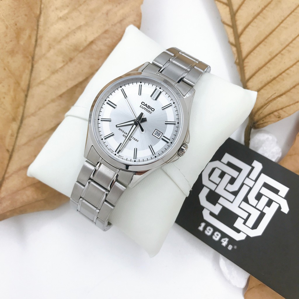 Đồng hồ nam Casio MTS-100 / MTS-100D-7A kính Sapphire chống trầy, pin 10 năm chính hãng